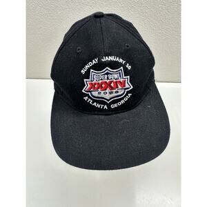 Logo 7 NFL Hat Super Bowl XXXIV Atlanta Georgia January 2000 Black Adjustable VT